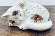 Rare Royal Albert "Old Country Roses" Pomander Potpourri  Cat