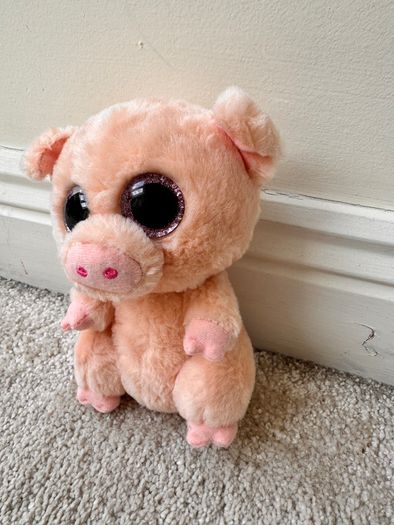 Ty Beanie Boos Piggley the pig Soft Plush approx. 16 cm. Used Please see photos