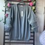 cardigan bnwt grey edge to edge cardigan size 10 embellished Image 3