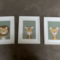Framed animal prints for Nursery
