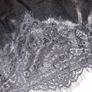 satin skirt with lace trim Image 3