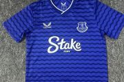 Everton home and away jerseys