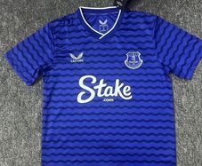 Everton home and away jerseys