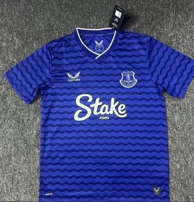Everton home and away jerseys