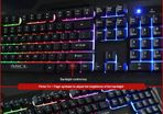 New Imice Ak-400 104keys Backlit Usb Wired Multifunctional Gaming Keyboard Black
