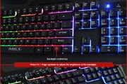 New Imice Ak-400 104keys Backlit Usb Wired Multifunctional Gaming Keyboard Black