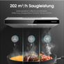 Gasland Chef SR60SS Visor Cooker Hoods 60cm Quiet Cooker Hood Exhaust with Carbon Recirculating, 3 Levels Touch Control Undercabinet Extractor Stainless Steel Image 3