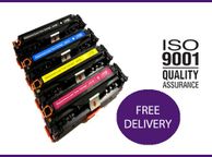 main image for ad 4 Toner Cartridges For Hp 125a Cb540a Cb541a Cb542a Cb543a