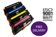 4 Toner Cartridges For Hp 305x/305a Ce410x Ce411a Ce412a Ce413a