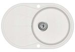 Granite Kitchen Sink Single Basin Oval White