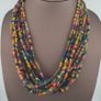 Vintage African Style MultiColor 4-5.5mm Glass Beads Necklace Strands Image 6