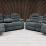 Roma Plus Grey Fabric Wireless Charging Recliner Sofa Image 2