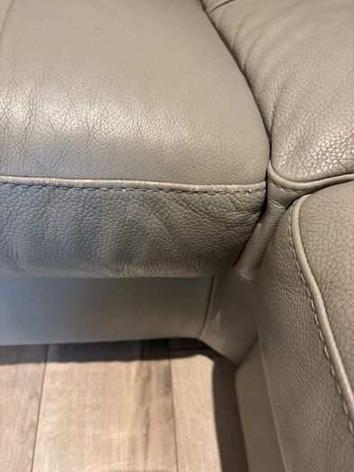 Italian leather corner sofa