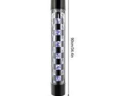 34.4" Barber Shop Led Checked Style Pole Light - Free Delivery Or Pick Up In Store