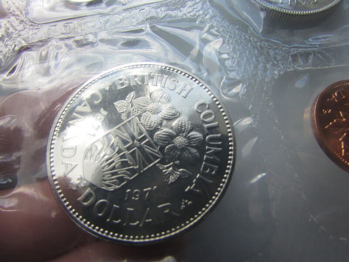 Canada Mint set 1971.British Columbia 1871-1971.Gem BU.Six coins.