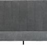 Amelia 4'6" Bed in Dark Grey Fabric Image 2