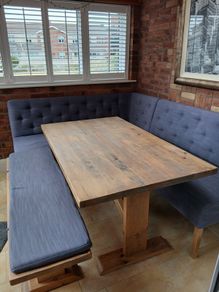 Dining Corner Booth, table and bench
