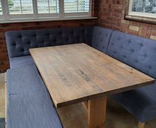 Dining Corner Booth, table and bench