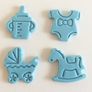 cake toppers BLUE & PINK baby shower Image 2