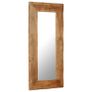 Cosmetic Mirror 50x110 cm Solid Acacia Wood Image 8