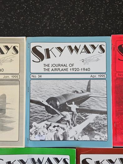 Lot of 9 Skyways The Journal of The Airplane 1920-1940 Book volumes 32- 40