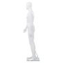 Full Body Male Mannequin with Glass Base Glossy White 185 cm Image 4