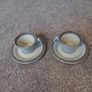 Small green tea cup and saucer set Image 2