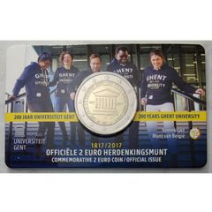 Belgium 2 Euro Base Metals Brilliant Uncirculated Coin 2017 - Gent University