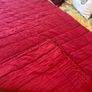 Laura Ashley King size bed comforter in deep red Image 3