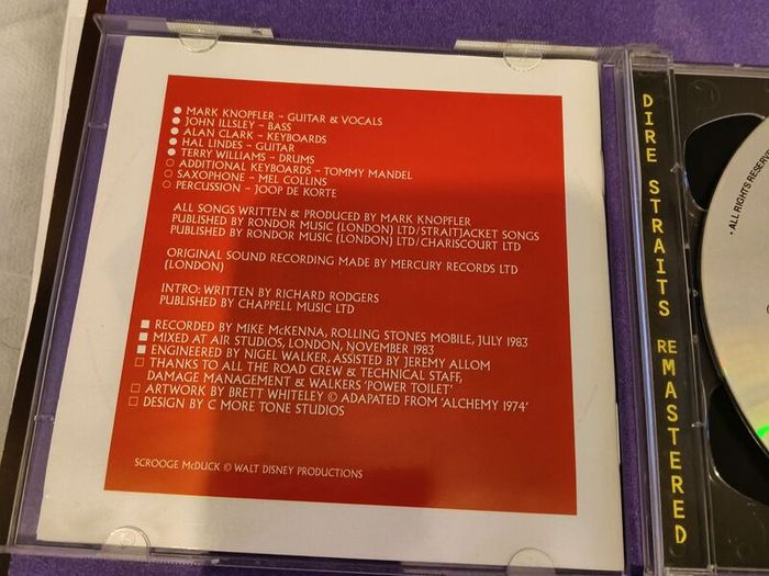 Dire Straits 2 CD set, Alchemy Live