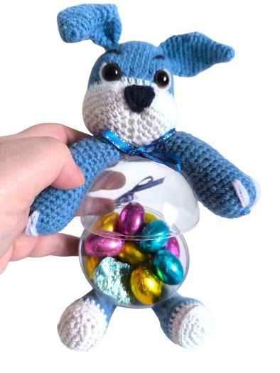 Handmade Crochet Easter Bunny Kids Gift Personalised Easter Bunny Toy