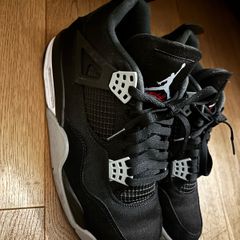 Jordan 4s Black Canvas