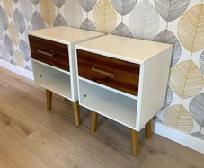 Two lockers and dresser