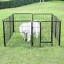Puppy Enclosure Outdoor Run   Panel Puppy Play Pen/ Rabbit Enclosure, Large, metal Image 5