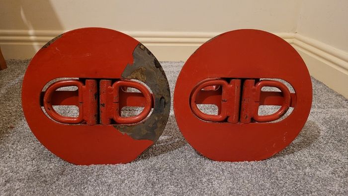 spyra twin shackle security anchors 500mm motorbike trailers caravan machinery