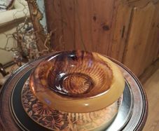 Vintage Glassware - Art Deco Davidson cloud glass bowl