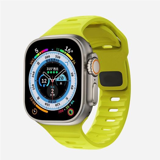 Soft Silicone Strap For Apple Watch Band Ultra 49mm 45mm 41mm 44mm 40mm Sport Watchband Iwatch Series 9 8 7 6 5 4 3 2 Bracelet