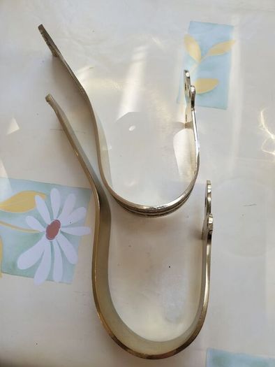 Vintage Brass Curtain Holdbacks