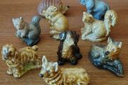 9 Vintage Wade Miniatures from 1970s