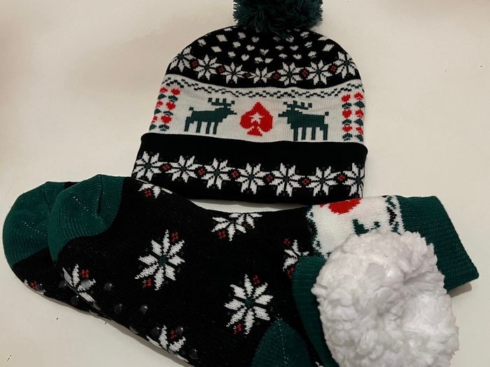Brand New Matching Hat and Warm Socks