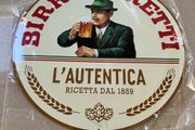 Moretti Italian Beer Genuine Embossed Metal Sign. New