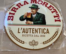 Moretti Italian Beer Genuine Embossed Metal Sign. New