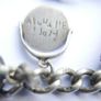 Vintage Sterling Silver JAM Charm Bracelet padlock ASJ 38,1g Image 8