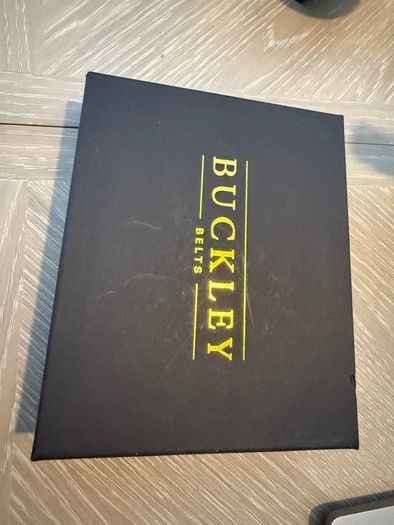Man's belt "Buckley" brand green colour