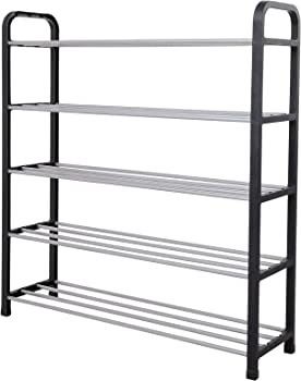 5 Tier Shoe Rack Organiser, Heavy duty storage unit, Quick Assembly No Tools Required, Holds upto 15-20 pairs (FREE SHIPPING)