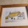 Framed Small Watercooler Little Cottage Signed Darigan. Image 7