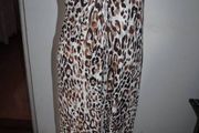 Next boob tube leopard print soft stretch maxi dress Perfect condition size UK12 EU40 Postage included