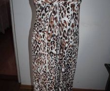 Next boob tube leopard print soft stretch maxi dress Perfect condition size UK12 EU40 Postage included