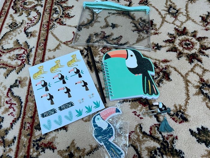Toy toucan stationary set bnwt