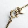 Vintage Sterling Silver 925 Gold Plated -So- Pendant Necklace length 15" - 1,9g Image 6